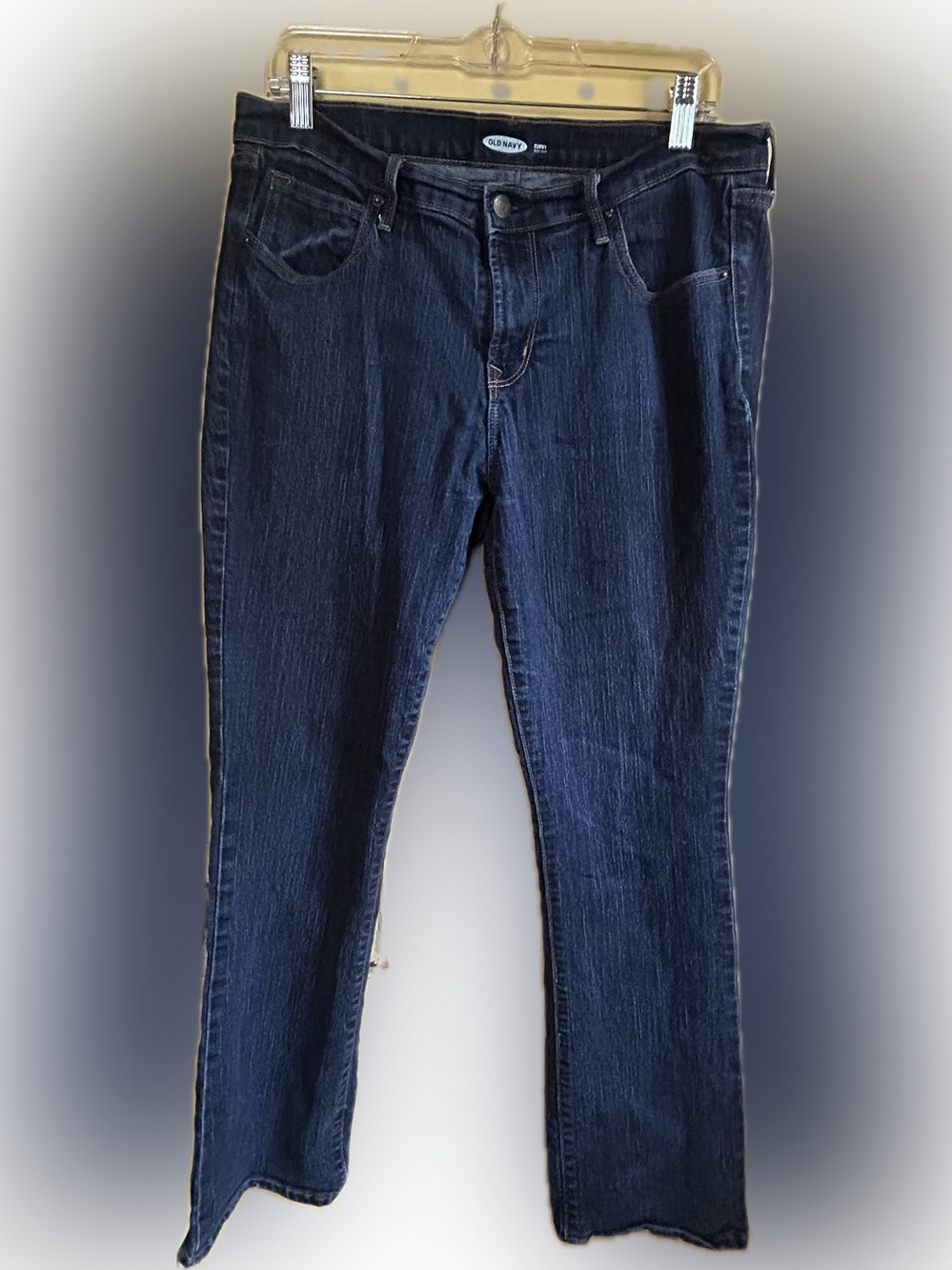 Old Navy Dark Blue Curvy Boot Cut Women's Jeans Size 12